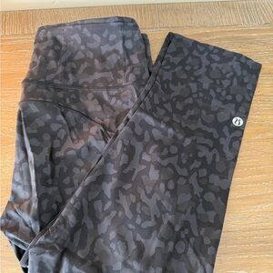 Lululemon Athletica Black Camouflage Leggings